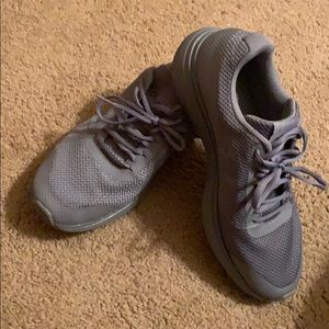 Under Armour sneakers.